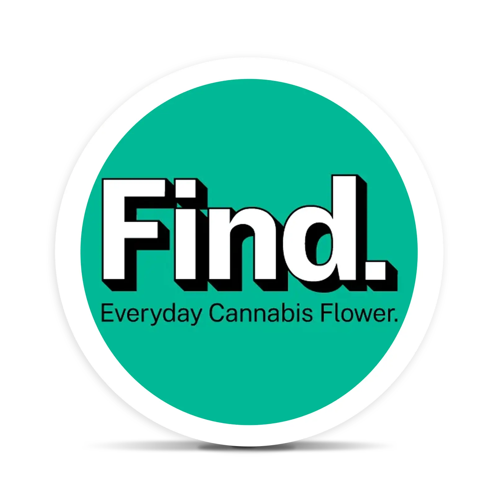 Find logo on green background with the slogan Everyday Cannabis Flower. Promote cannabis products effectively.