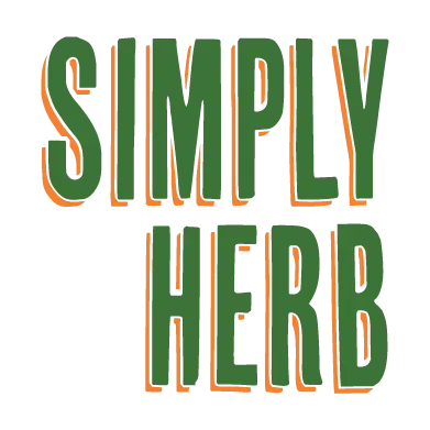 Simply Herb Logo in Green and Orange - Natural Ingredients Brand Identity Image