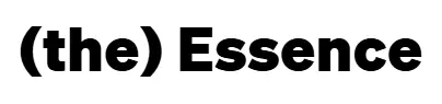 The Essence text logo in bold font, branding design concept for marketing and identity visibility.